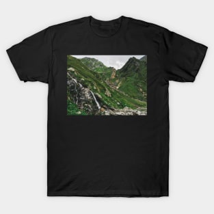 Mountains of Switzerland - Spectacular Rocky Green Alpine Landscape T-Shirt